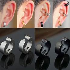 Steel Hoop Earrings